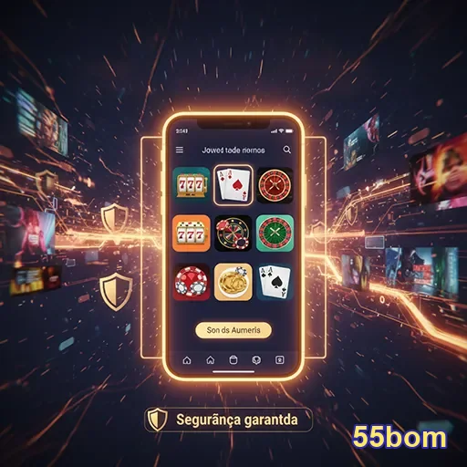 Usuário jogando no aplicativo móvel de cassino